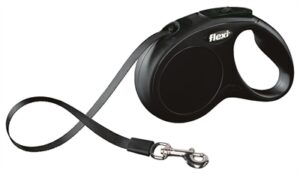 Flexi Rollijn Classic Tape Zwart S 5 Mtr