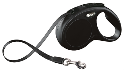 Flexi Rollijn Classic Tape Zwart S 5 Mtr