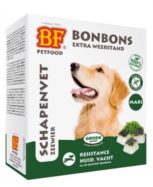 Bf Petfood Schapenvet Maxi Bonbons Zeewier 40 ST