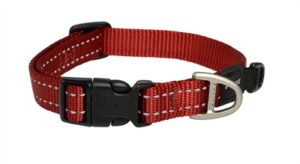 Rogz For Dogs Snake Halsband Rood 16 Mmx26-40 CM