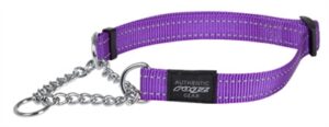 Rogz For Dogs Fanbelt Halfslip Halsband Paars 20mm 34-56 cm