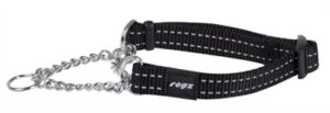 Rogz For Dogs Snake Halfslip Halsband Zwart 16 Mmx32-44 CM
