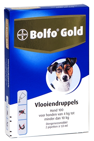 Bolfo Gold Hond Vlooiendruppels 100 2 Pipet