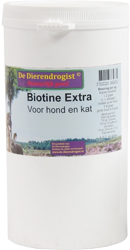 Dierendrogist Biotine Poeder+kruiden Voor Hond En Kat 900 GR