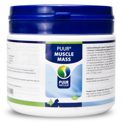 Puur Muscle Mass (spieropbouw) Hond & Kat 250 GR