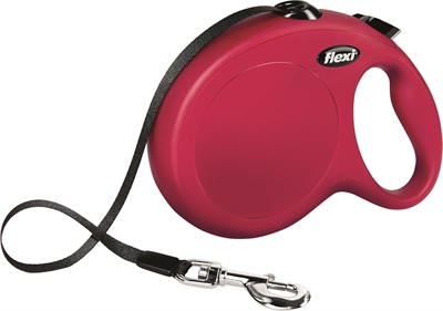 Flexi Rollijn Classic Tape Rood L 8 Mtr