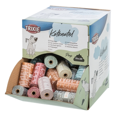 Trixie Poepzakjes Display Assorti 70 rolletjes van 20 zakjes