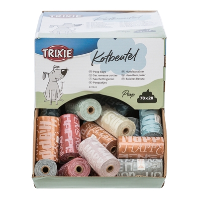 Trixie Poepzakjes Display Assorti 70 rolletjes van 20 zakjes