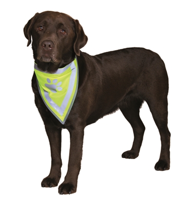 Trixie Reflecterende Bandana Geel Xs-s 22-28 CM 2 ST