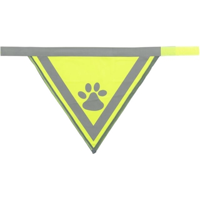 Trixie Reflecterende Bandana Geel L-xl 43-60 CM 2ST