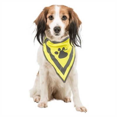 Trixie Reflecterende Bandana Geel L-xl 43-60 CM 2ST