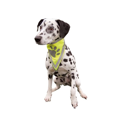 Trixie Reflecterende Bandana Geel L-xl 43-60 CM 2ST