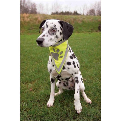Trixie Reflecterende Bandana Geel L-xl 43-60 CM 2ST