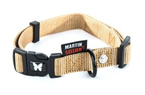 Martin Halsband Verstelbaar Nylon Beige 30-45x1,6 CM