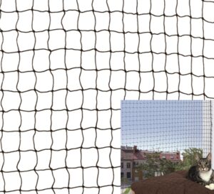 Trixie Kattenbeschermnet Zwart 3x8 Mtr