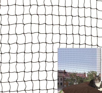 Trixie Kattenbeschermnet Zwart 3x8 Mtr