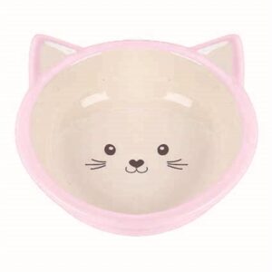 Happy Pet Voerbak Kitten Roze / Creme 200 ML