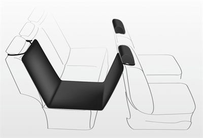 Trixie Autodeken Katoen / Polyester Zwart 160x145 CM