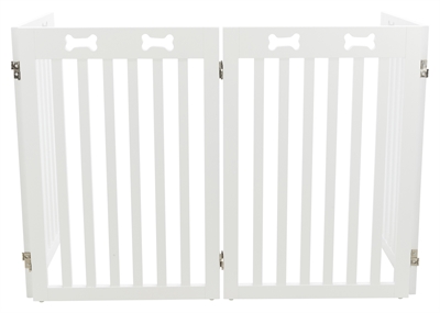Trixie Afsluithek Wit 4 Panelen 60-160x75 CM