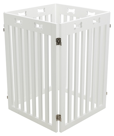 Trixie Afsluithek Wit 4 Panelen 60-160x75 CM