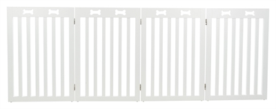 Trixie Afsluithek Wit 4 Panelen 60-160x75 CM