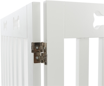 Trixie Afsluithek Wit 4 Panelen 60-160x75 CM