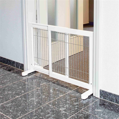 Trixie Afsluithek Uitschuifbaar Wit 65-108x61 CM