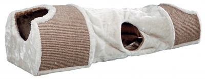Trixie Krabtunnel Lichtgrijs / Bruin / Taupe 110x30x38 CM