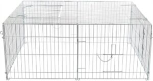 Trixie Natura Knaagdierren Met Dak Gegalvaniseerd Metaal 144x58x116 CM