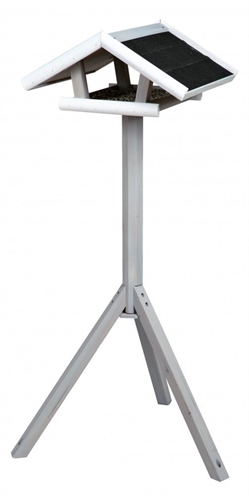 Trixie Natura Voederhuis Met Standaard Grijs / Wit 46x22x44 CM / 115 CM