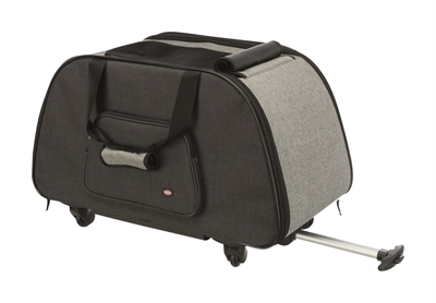 Trixie Reismand Trolley Zwart / Lichtgrijs 67x34x43 CM