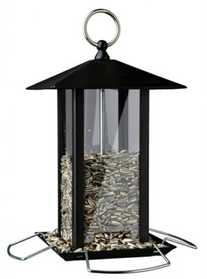 Trixie Voerdispenser Lantaarn Metaal Zwart 19x20x19 CM