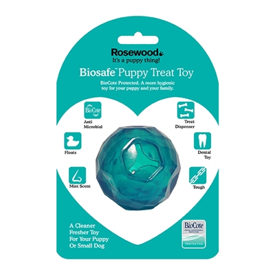 Biosafe Puppy Snack Bal Blauw 6,5x6,5x6,5 CM