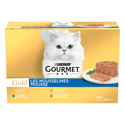 Gourmet Gold 12-pack Fijne Mousse 12x85 GR