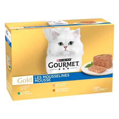 Gourmet Gold 12-pack Fijne Mousse 12x85 GR