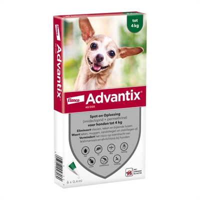 Elanco Advantix Spot On 40/200 Tot 4 KG - 4 Pip