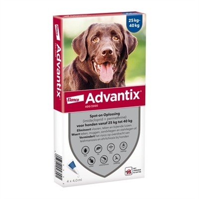 Elanco Advantix Spot On 400/2000 25-40 KG - 4 Pip