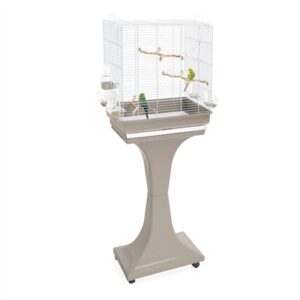 Imac Vogelkooi Camilla Taupe / Wit 50x30x57-129 CM