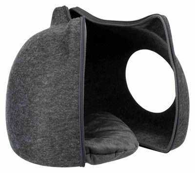 Trixie Relax Iglo Kat Vilt Grijs 38x37x35 CM