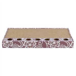 Trixie Krabplank Karton Met Balletjes Roze 48x25 CM