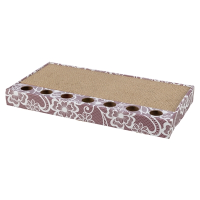 Trixie Krabplank Karton Met Balletjes Roze 48x25 CM