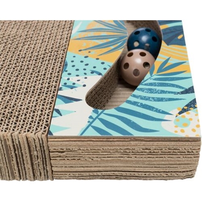 Trixie Krabplank Karton Met Balletjes 38x30 CM