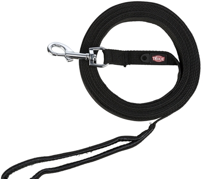 Trixie Hondenriem Sleeplijn Singelband Zwart 20 Mm X 5 Mtr