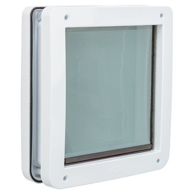 Trixie 2-weg Hondenluik Wit S-m 30 X 36 CM