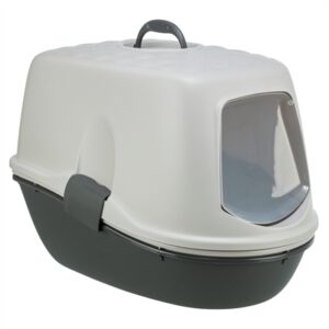 Trixie Berto Kattenbak Overdekt Met Zeef Scheidingssysteem Grijs 59x39x42 CM