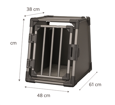 Trixie Vervoersbox Aluminium Grafiet M–l: 86x61x65 CM