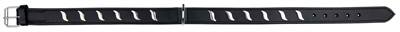 Trixie Halsband Hond Active Leer Met Golfjes Zwart 57-66x3 CM