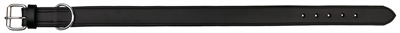 Trixie Halsband Hond Active Leer Breed Zwart 55-65x4 CM
