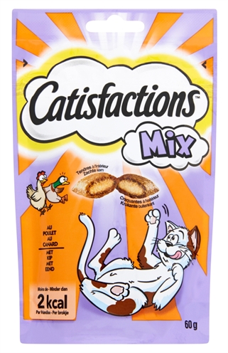 Catisfactions Mix Kip/eend 60 GR