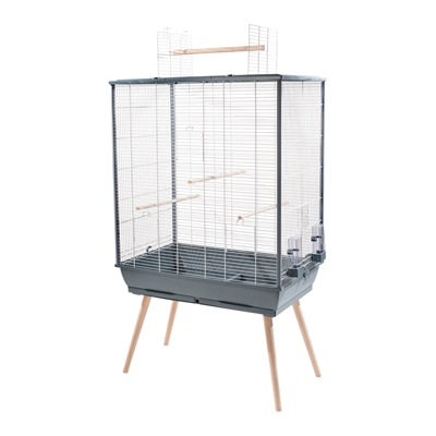 Zolux Vogelkooi Neo Jili XL Grijs 81x48x132cm